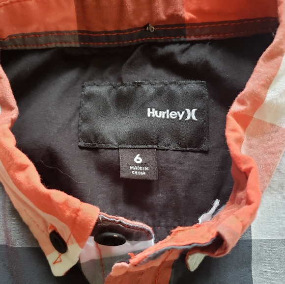 Hurley boys button plaid shirt - Picture 5 of 6